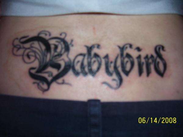 BABYBIRD tattoo