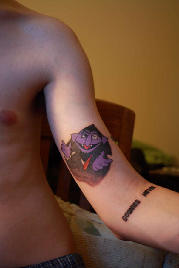 Sesame Street Count tattoo