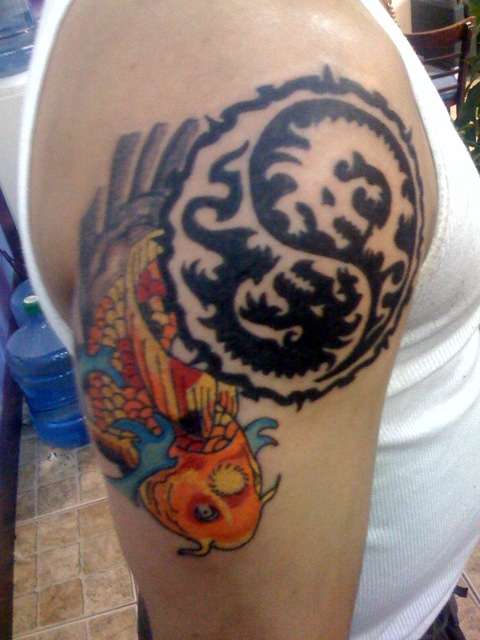 NEW APPROACH WITH KOI tattoo