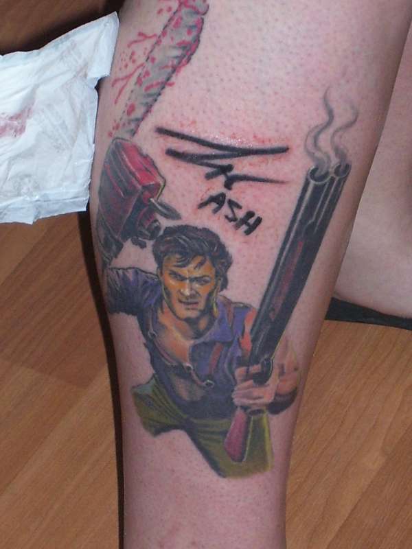 Bruce Campbell as Ash tattoo