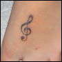 Treble Clef tattoo