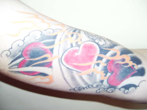 hearts'n'flames tattoo