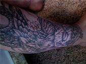my leg shaded (outside of leg) tattoo
