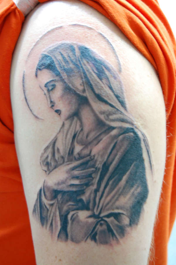 mother mary tattoo.