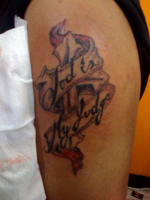 only god can judge me tattoo