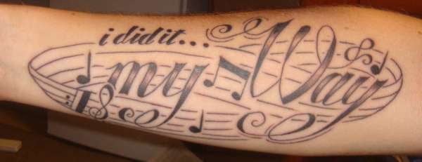 Music Lines tattoo