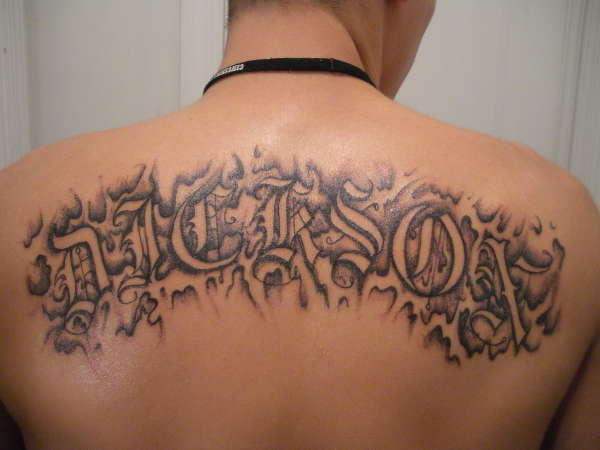 dickson back tattoo