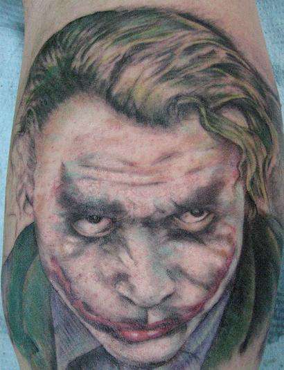 the  Joker ( Dark Knight ) tattoo