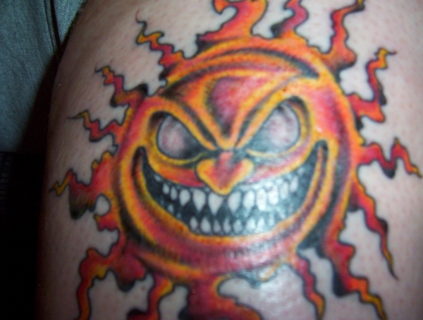 Sun tattoo