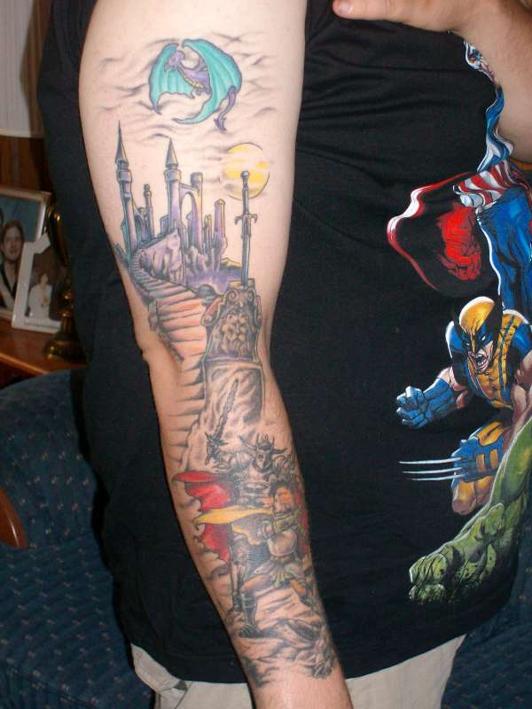 medievil scene tattoo