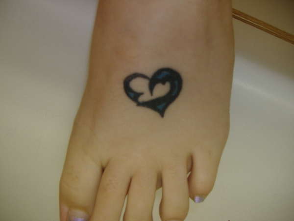 tribal heart tattoo