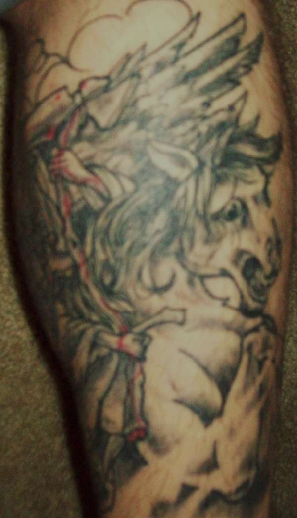 Angel of death tattoo