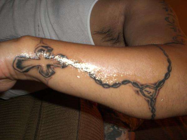 rosary tattoo