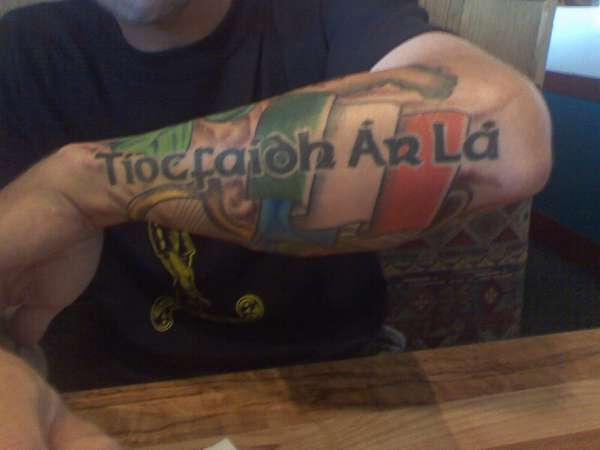Tiocfaidh Ar La tattoo
