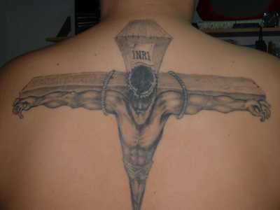 jesus on the cross tattoo