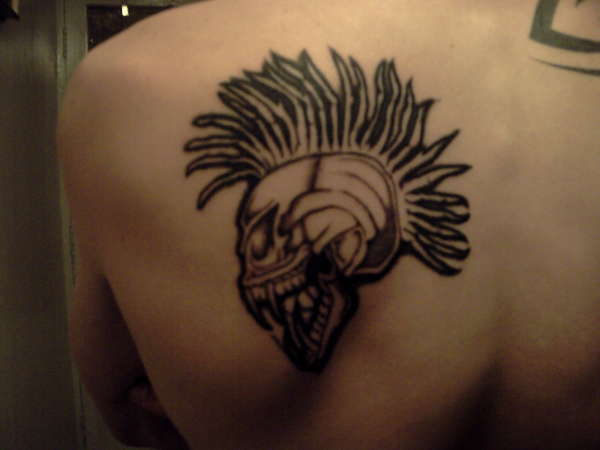 bony mohawk tattoo