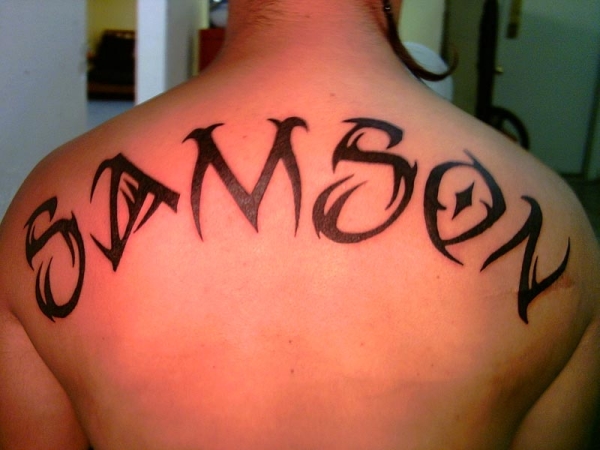 Tribal Name tattoo