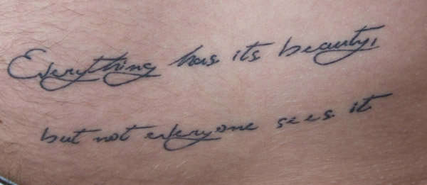 script tattoo