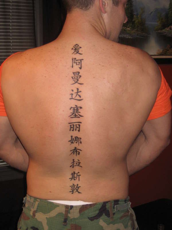 Chinese Writing tattoo