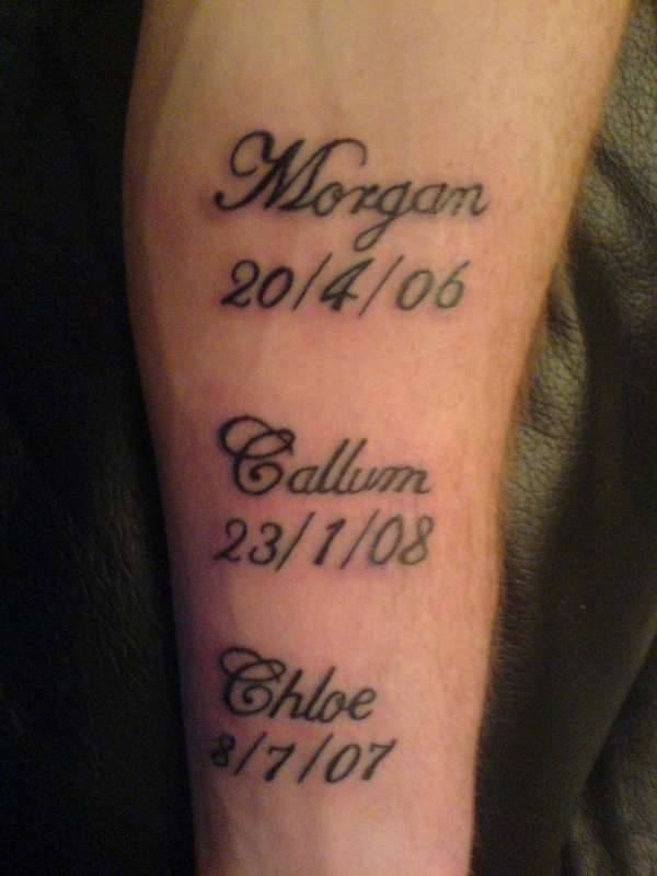 Names tattoo