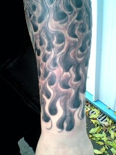 flames tattoo