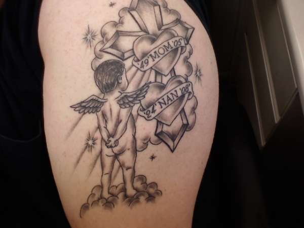 ANGEL & CROSS tattoo