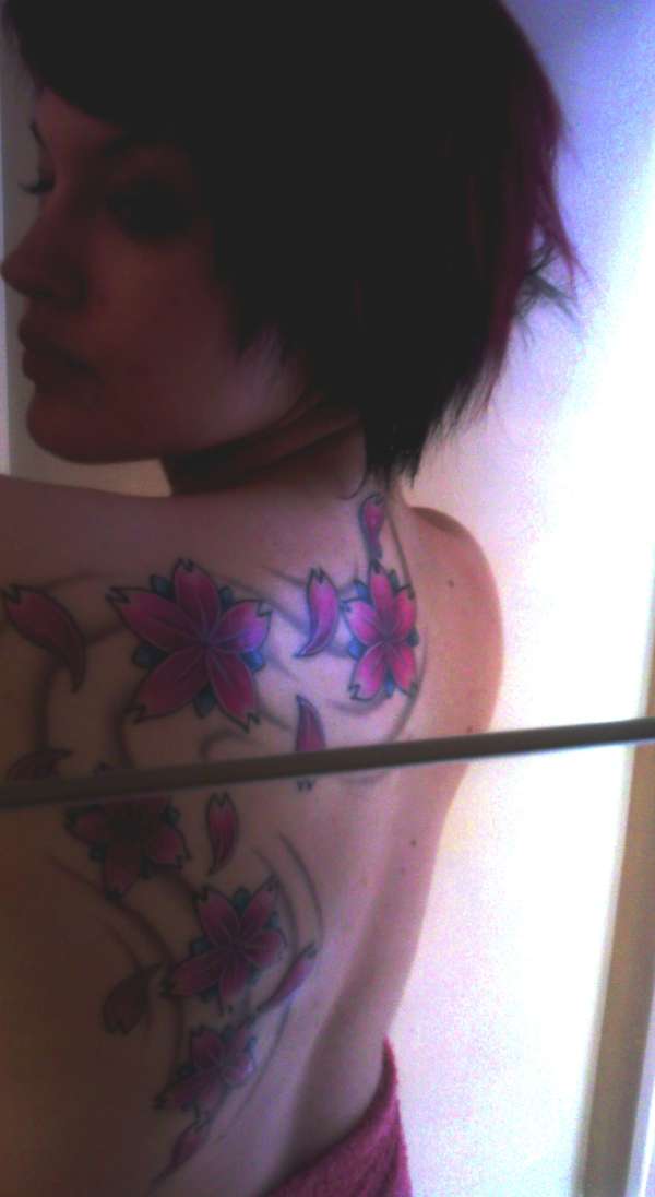 Flowers - coloured tattoo