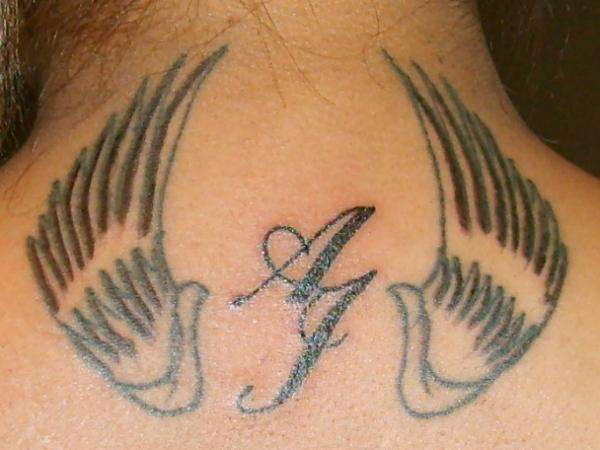 angel wings tattoo