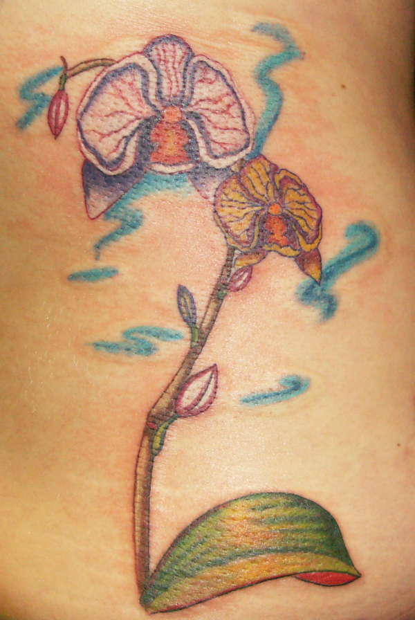 Lindsey's Orchids tattoo