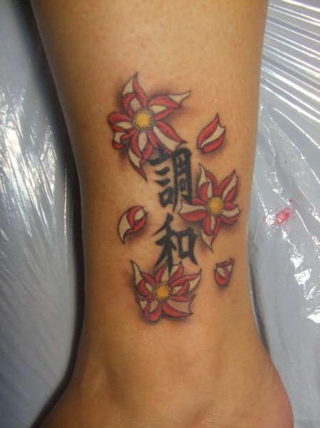 Cherry Blossoms & Harmony tattoo