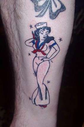 Sailor Jerry Gal tattoo