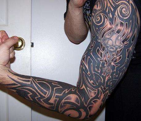 Trippy Tribal tattoo