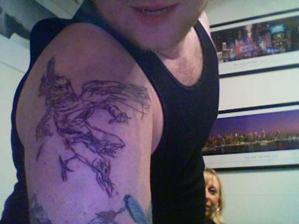 Derek Hess-Angel study tattoo