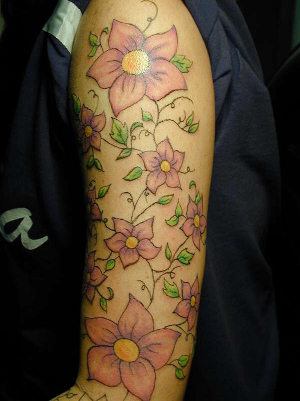 Flowery Sleeve tattoo