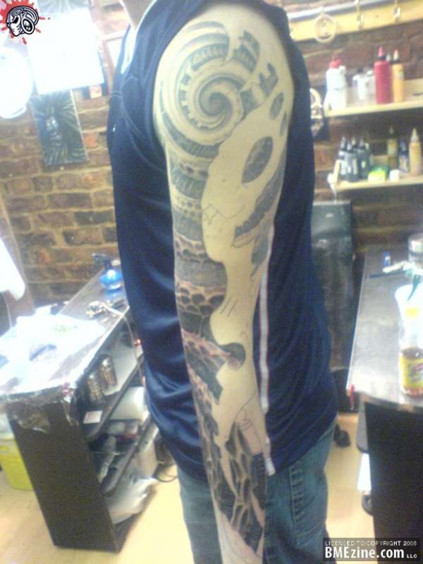 bio mech sleeve 2 tattoo