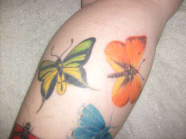 2 butterflies tattoo