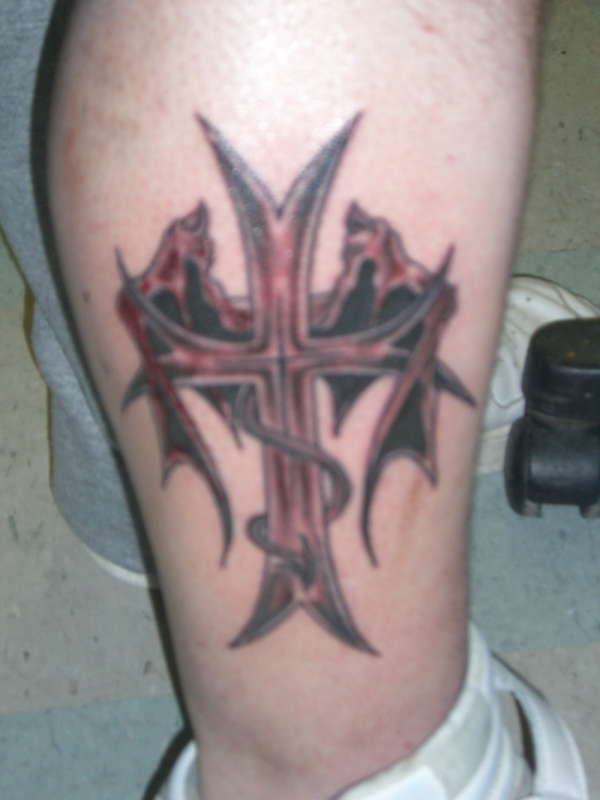 Cross Wings tattoo
