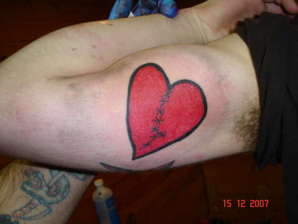 broken heart tattoo