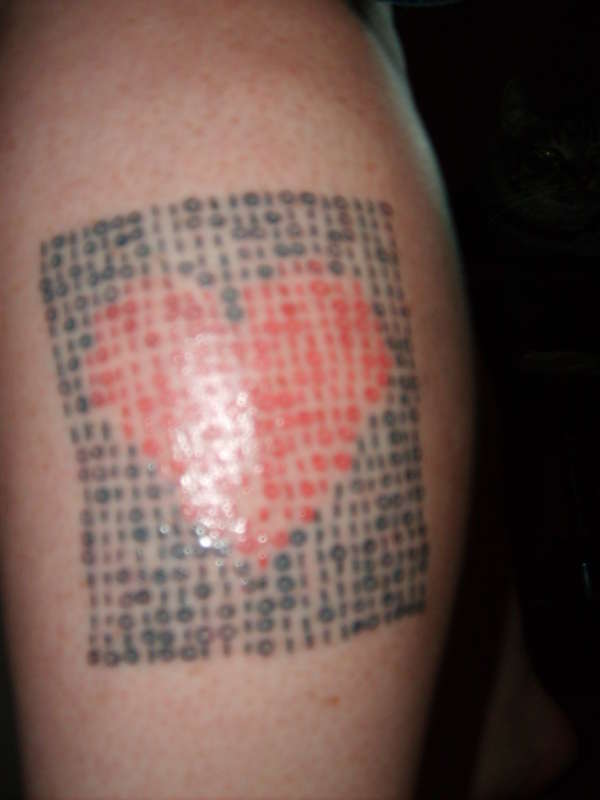 Binary Love tattoo