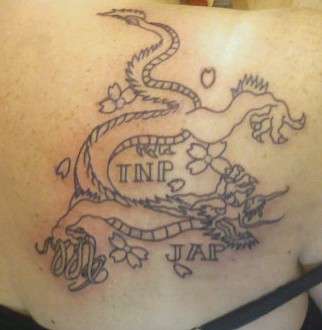 Outline tattoo