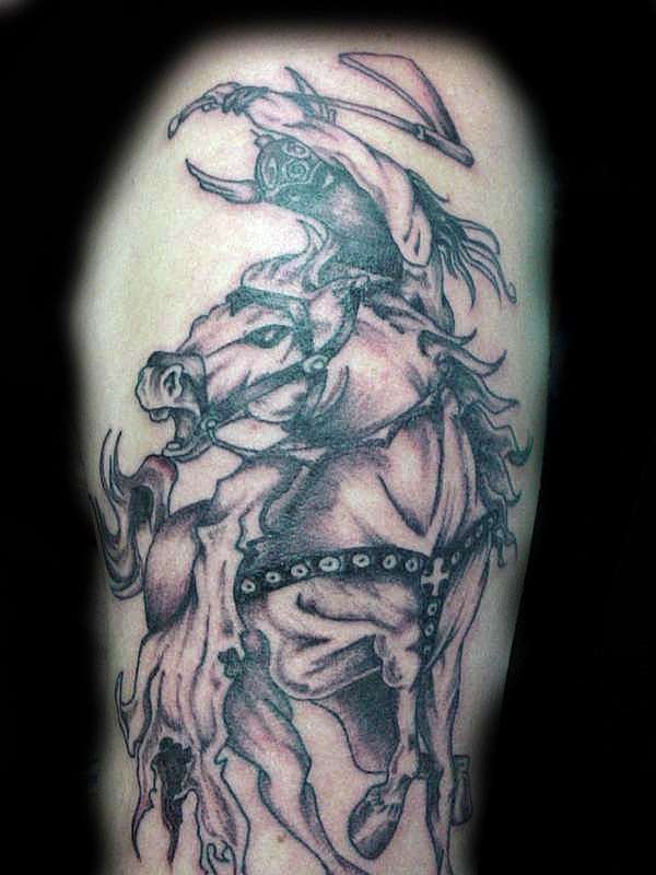 demon rider tattoo