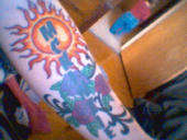 Arm piece form my daughter tattoo