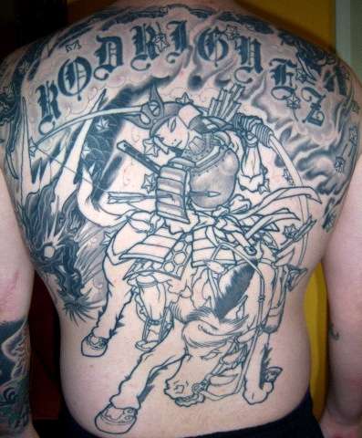 Backpiece tattoo