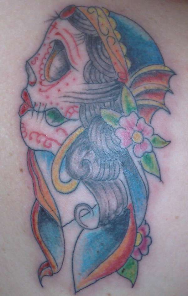 Day of the dead gypsy tattoo