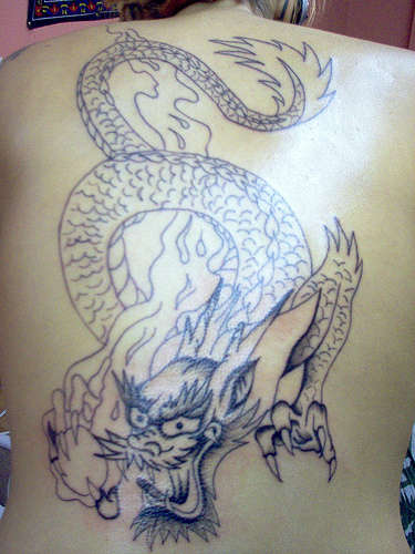 Dragon Session #1 tattoo
