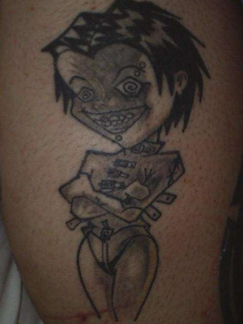 Crazy Bitch tattoo
