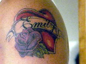 Heart for soldiers wife tattoo