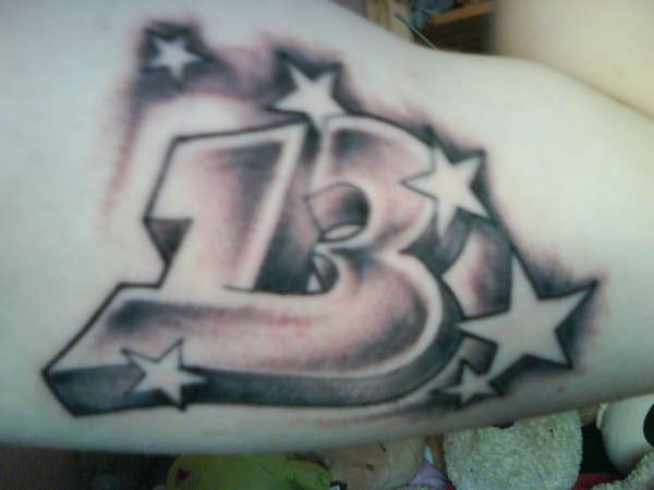 Number 13 tattoo