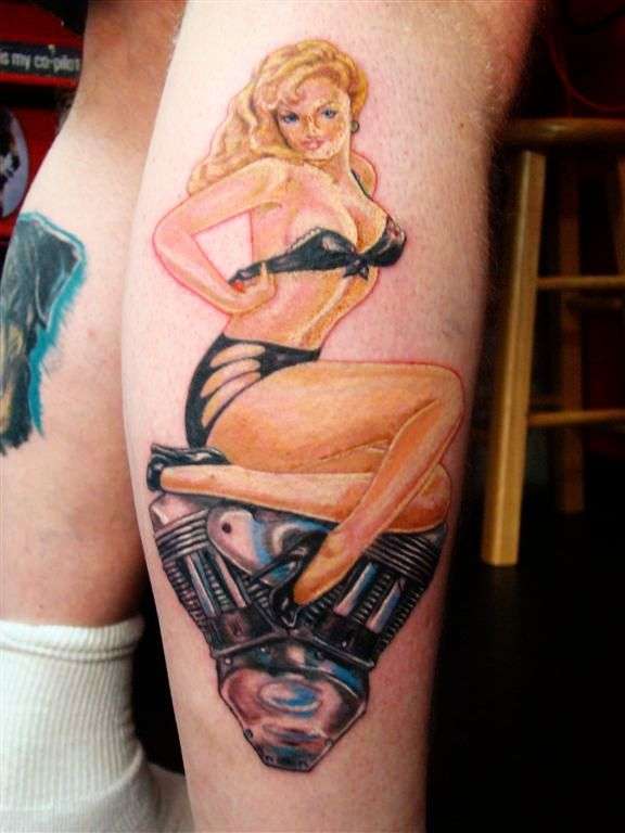 V-Twin Pinup tattoo