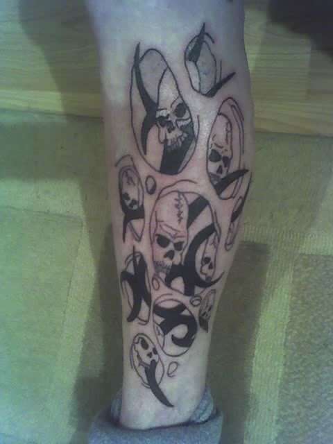 leg tattoo